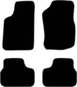 JGO. ALFOMBRAS DIAMOND NEGRA MOD. OPEL VECTRA (9/95-3/02)