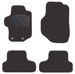 JGO. ALFOMBRAS DIAMOND NEGRA MOD. PEUGEOT 1007 con fijación específica botón -