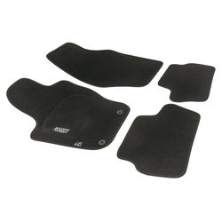 JGO. ALFOMBRAS DIAMOND NEGRA MOD. PEUGEOT 307 con fijación específica botón - 2