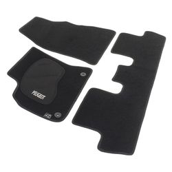 JGO. ALFOMBRAS DIAMOND NEGRA MOD. PEUGEOT 5008 con fijación específica botón -