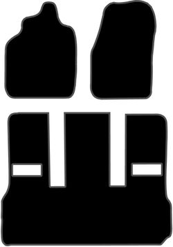 JGO. ALFOMBRAS DIAMOND NEGRA MOD. PEUGEOT 806 S/MALETERO