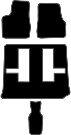 JGO. ALFOMBRAS DIAMOND NEGRA MOD. PEUGEOT 807 S/MALETERO