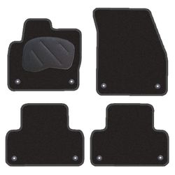JGO. ALFOMBRAS DIAMOND NEGRA MOD.  RANGE ROVER EVOQUE 5P (11-) con fijación