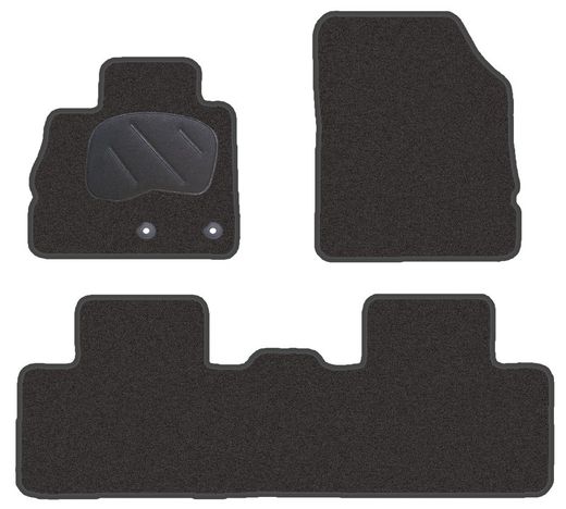JGO. ALFOMBRAS DIAMOND NEGRA MOD. RENAULT GRAND SCENIC IV  (17-) (SIN TRAMPILLA)