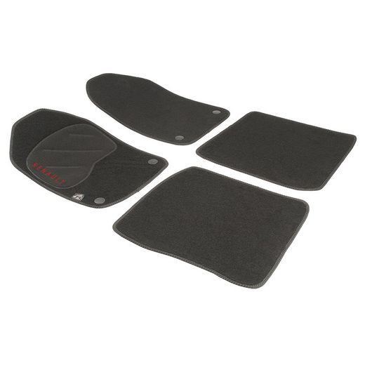 JGO. ALFOMBRAS DIAMOND NEGRA MOD. RENAULT KANGOO (-08) con fijación