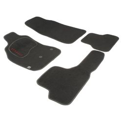 JGO. ALFOMBRAS DIAMOND NEGRA MOD. RENAULT MEGANE COUPE (09-) con fijación