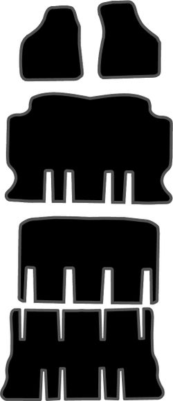 JGO. ALFOMBRAS DIAMOND NEGRA MOD. RENAULT SPACE  II (97-00) C/MALETERO