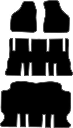 JGO. ALFOMBRAS DIAMOND NEGRA MOD. RENAULT SPACE  II  (97-00)