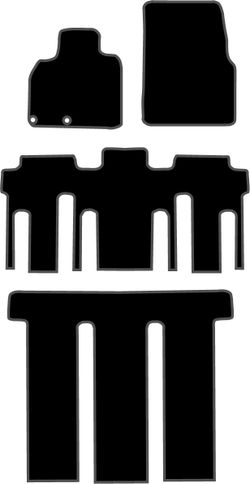 JGO. ALFOMBRAS DIAMOND NEGRA MOD.   RENAULT SPACE IV (03-) C/MALETERO con