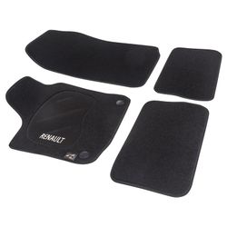 JGO. ALFOMBRAS DIAMOND NEGRA MOD. RENAULT TWINGO (07-) con fijación