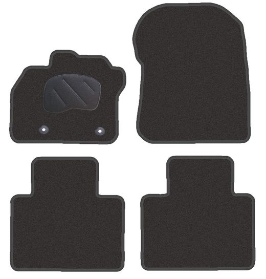 JGO. ALFOMBRAS DIAMOND NEGRA MOD. RENAULT ZOE (13-19) 2F - 2P