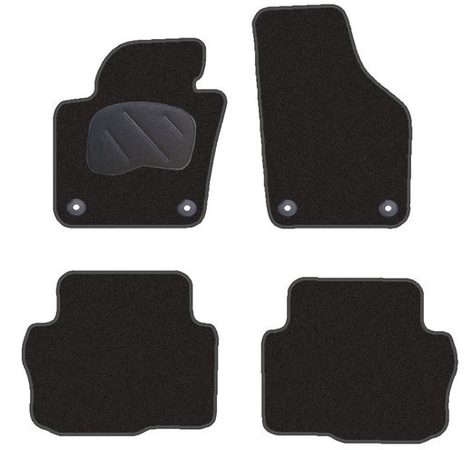 JGO. ALFOMBRAS DIAMOND NEGRA MOD. SEAT ALHAMBRA (10-) 5PL.  S/MALETERO