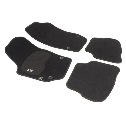 JGO. ALFOMBRAS DIAMOND NEGRA MOD. SEAT IBIZA - CORDOBA (02-09) con