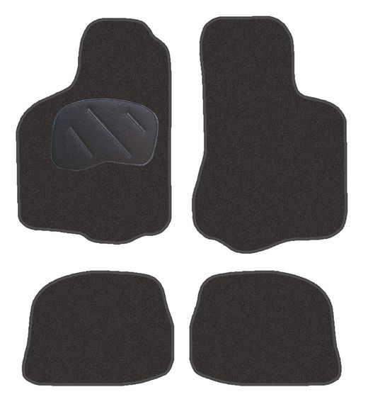 JGO. ALFOMBRAS DIAMOND NEGRA MOD. SEAT IBIZA - CORDOBA III (99-02)