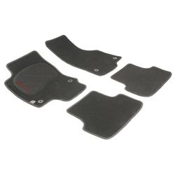 JGO. ALFOMBRAS DIAMOND NEGRA MOD.  SEAT LEON III ( 13- ) con fijación específica