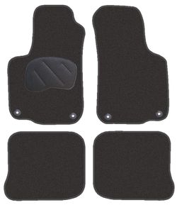JGO. ALFOMBRAS DIAMOND NEGRA MOD. SEAT TOLEDO (12/98-9/04) con fijación