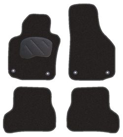 JGO. ALFOMBRAS DIAMOND NEGRA MOD. SKODA OCTAVIA (11/04-) con fijación
