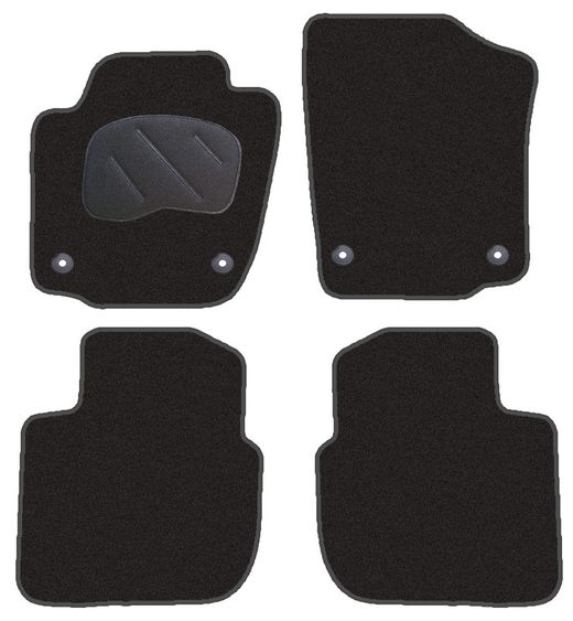 JGO. ALFOMBRAS DIAMOND NEGRA MOD. SKODA OCTAVIA RAPID 12-