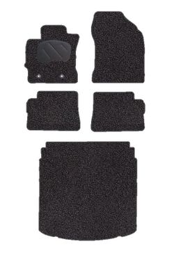 JGO. ALFOMBRAS DIAMOND NEGRA MOD. TOYOTA AURIS II TOURING SPORTS E180 (2015-) / 2F + M