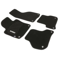 JGO. ALFOMBRAS DIAMOND NEGRA MOD. VOLKSWAGEN GOLF V con fijación específica botón - 2 piloto y 2 c