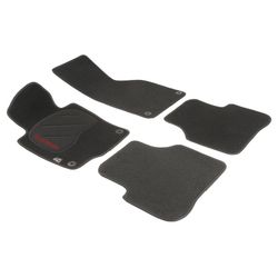 JGO. ALFOMBRAS DIAMOND NEGRA MOD. VOLKSWAGEN PASSAT (05-) con fijación específica botón - 2 piloto