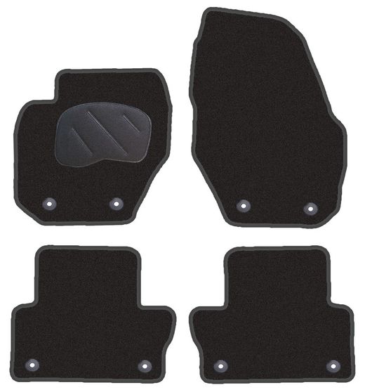 JGO. ALFOMBRAS DIAMOND NEGRA MOD. VOLVO XC60 ( 08-17 ) 2F - 2P+2C+4T