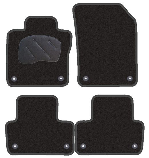 JGO. ALFOMBRAS DIAMOND NEGRA MOD. VOLVO XC60 II ( 17- )