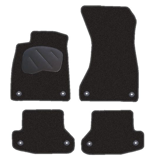 JGO. ALFOMBRAS DIAMOND NEGRO MOD. AUDI A5 II (F53) COUPE (2016-) 2F - 2P+2C+4T