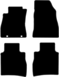 JGO. ALFOMBRAS DIAMONDNEGRA MOD. NISSAN PULSAR C13 5P (14-)