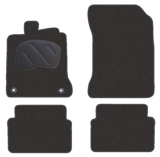 JGO. ALFOMBRAS DIAMONT NEGRA MOD. RENAULT LAGUNA III COUPE 08-12