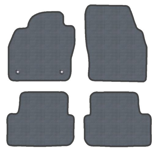 JGO. ALFOMBRAS GOMA MOD. SEAT IBIZA V / ARONA (17-) 2F - 2P