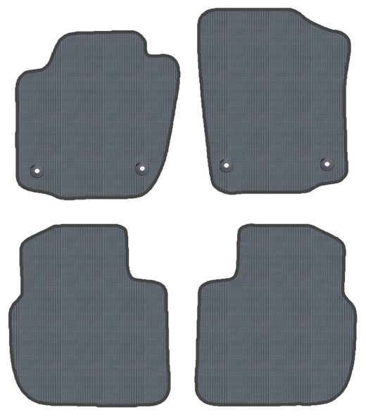 JGO. ALFOMBRAS GOMA MOD. SKODA SPACEBACK 5P (13-)