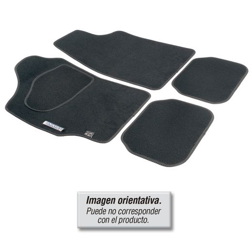 JGO. ALFOMBRAS MOQUETA "PREMIUM" NEGRA SEMIMEDIDA MODELO D