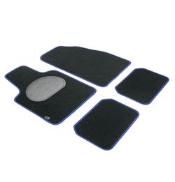 JGO. TAPETES PREMIUM "PREMIUM" TAIS. BORRACHA DE BORDA AZUL