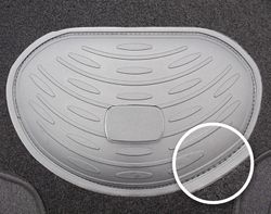 JGO. 4 ALFOMBRAS MOQUETA "PREMIUM" NEGRA TAL. GOMA RIBETE NEGRO