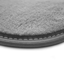 JGO.4  ALFOMBRAS MOQUETA "PRIVILEGE" GRIS CON RIBETE GRIS