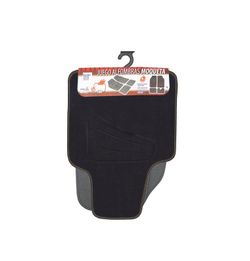 JGO.4  ALFOMBRAS MOQUETA "PRIVILEGE" NEGRA. RIBETE NEGRO