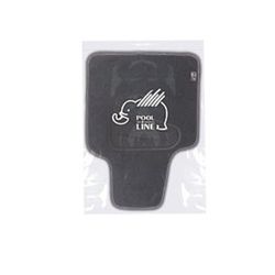 JGO. 4 ALFOMBRAS MOQUETA "SELECT II" NEGRA TALONERA TERMOSELLADA Y RIBETE ( SIN SOLAPA )