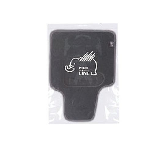 JGO. 4 ALFOMBRAS MOQUETA "SELECT II" NEGRA TALONERA TERMOSELLADA Y RIBETE ( SIN SOLAPA )