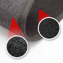 JGO. 4 ALFOMBRAS MOQUETA "SELECT" NEGRA TALONERA GOMA COLOR NEGRA