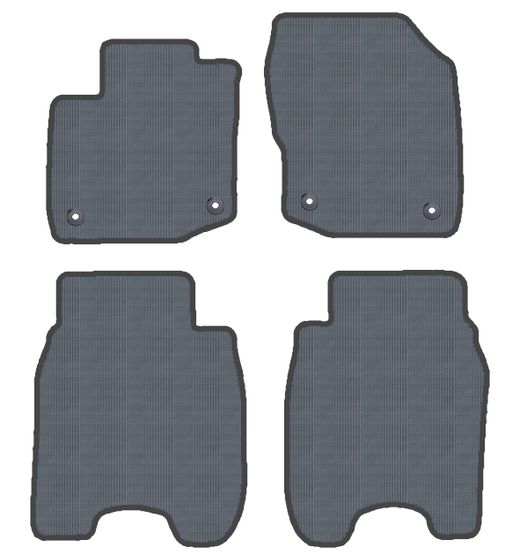 JGO. ALFOMBRAS "OFF ROAD" MOD.   HONDA CIVIC ( 12- ) con fijación específica botón -