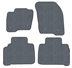 JGO. TAPETES "OFF ROAD" PRETO MOD. FORD GALAXY III (2015-) 2F - 2P+2C