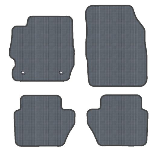 JGO. ALFOMBRAS "OFF ROAD" NEGRA MOD. FORD KA+ (2016-) 2F- 2P