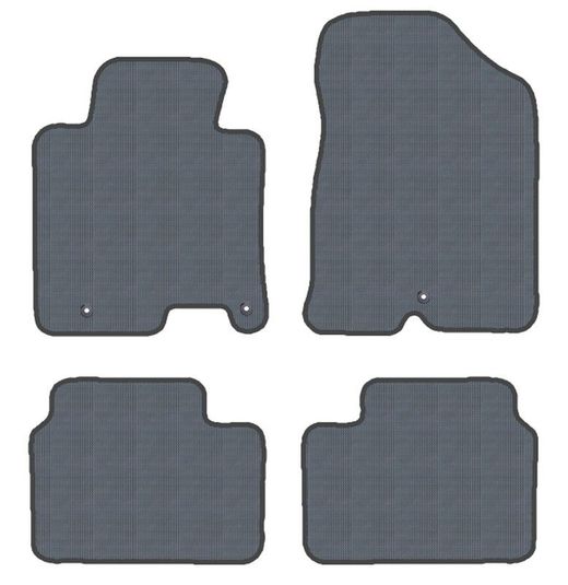 JGO. ALFOMBRAS "OFF ROAD" NEGRA MOD.  KIA CEE'D II (JD) (15-18) 2F - 2P+1C