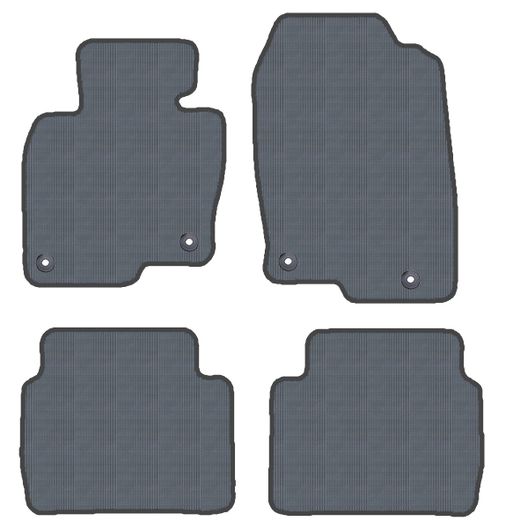 JGO. ALFOMBRAS "OFF ROAD" NEGRA MOD. MAZDA CX-5 I (KE) 2F - 2P+2C
