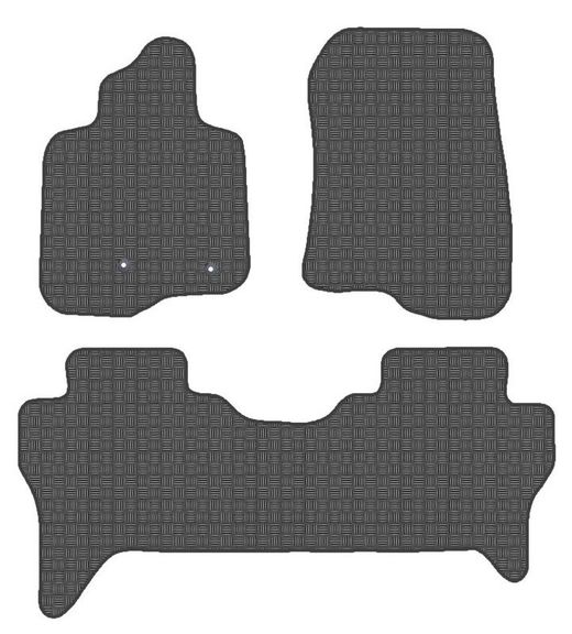 JGO. TAPETES "OFF ROAD" PRETO MOD. MITSUBISHI MONTERO / PAJERO (IV) (V80) (2007-)