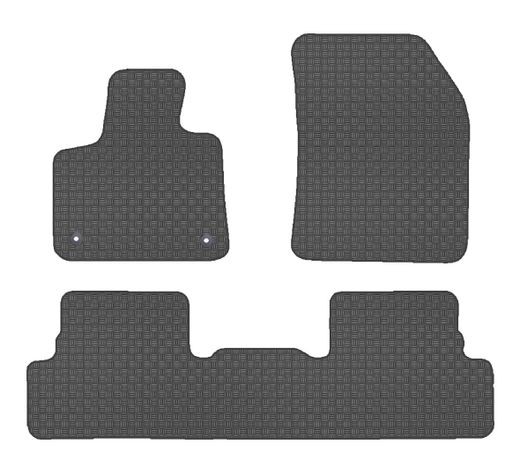 JGO. ALFOMBRAS OFF ROAD NEGRA MOD. PEUGEOT 3008 II (16-)