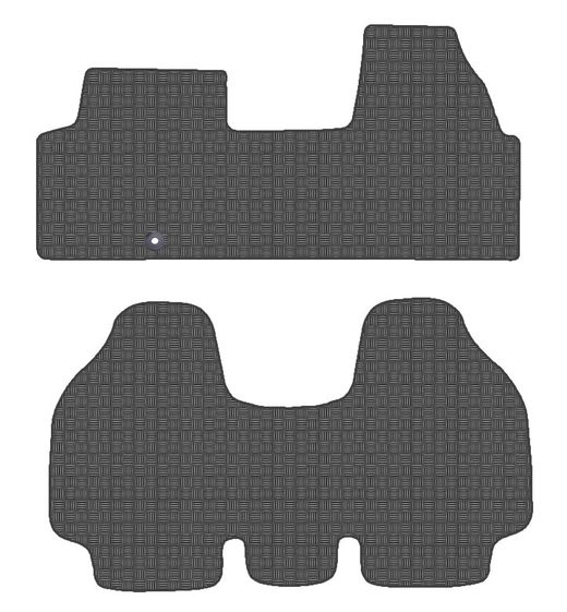 JGO. TAPETES "OFF ROAD" PRETO MOD. PEUGEOT EXPERT I (95-06) 2FP - 1P