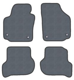 JGO. ALFOMBRAS OFF ROAD  NEGRA MOD. SEAT ALTEA (05-) - TOLEDO (9/04-) con
