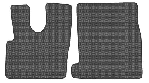 JGO. TAPETES PRETOS "OFF ROAD" MOD. DAF XF-106 (14-21) - 1F
